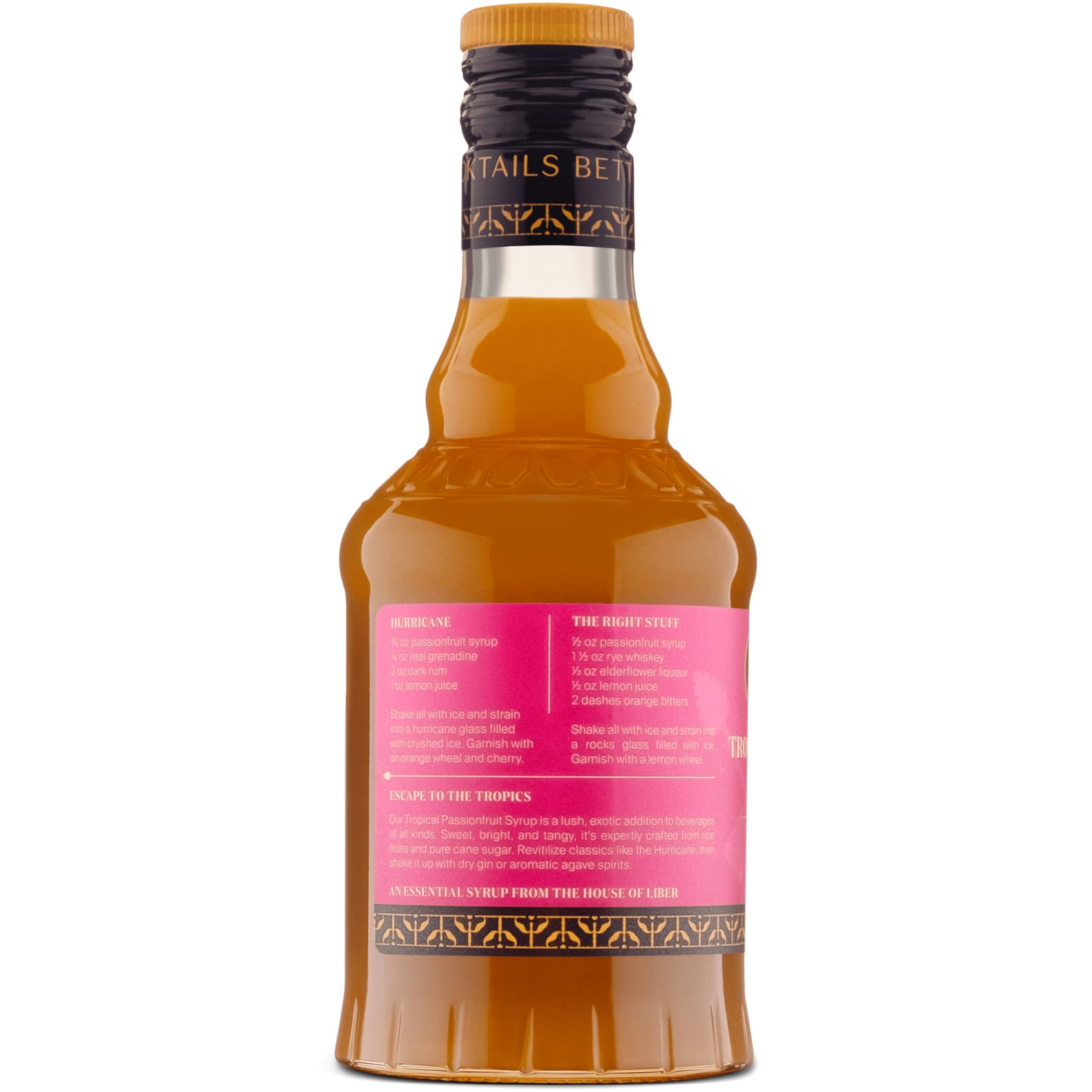 Liber & Co. Liber & Co. Tropical Passionfruit Syrup (12.7 oz) Made with Real Passion Fruit