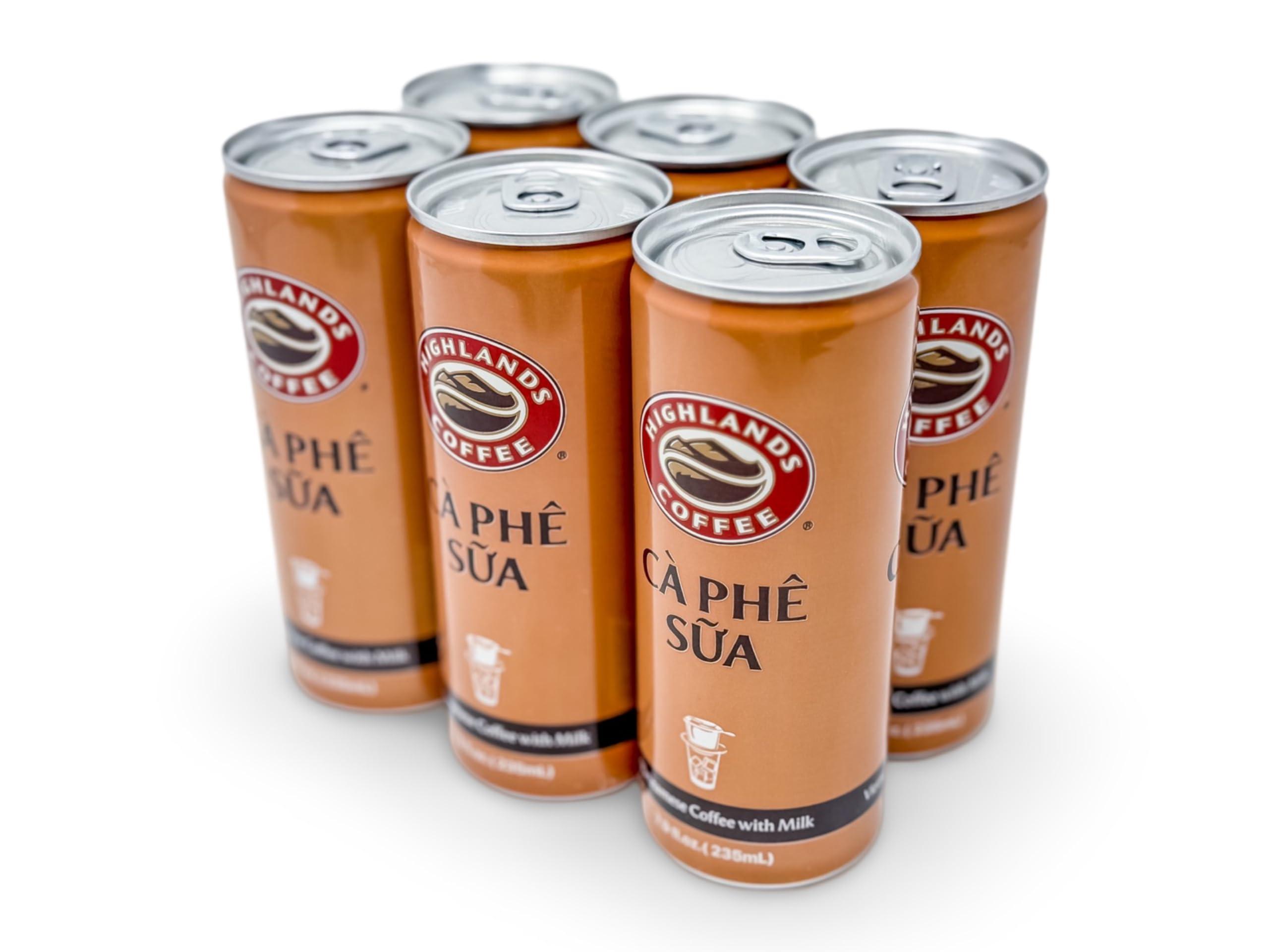 Highlands Coffee Highlands Coffee Highlands Vietnamese Coffee with Milk - Ca Phe Sua (Pack of 6, Robusta)