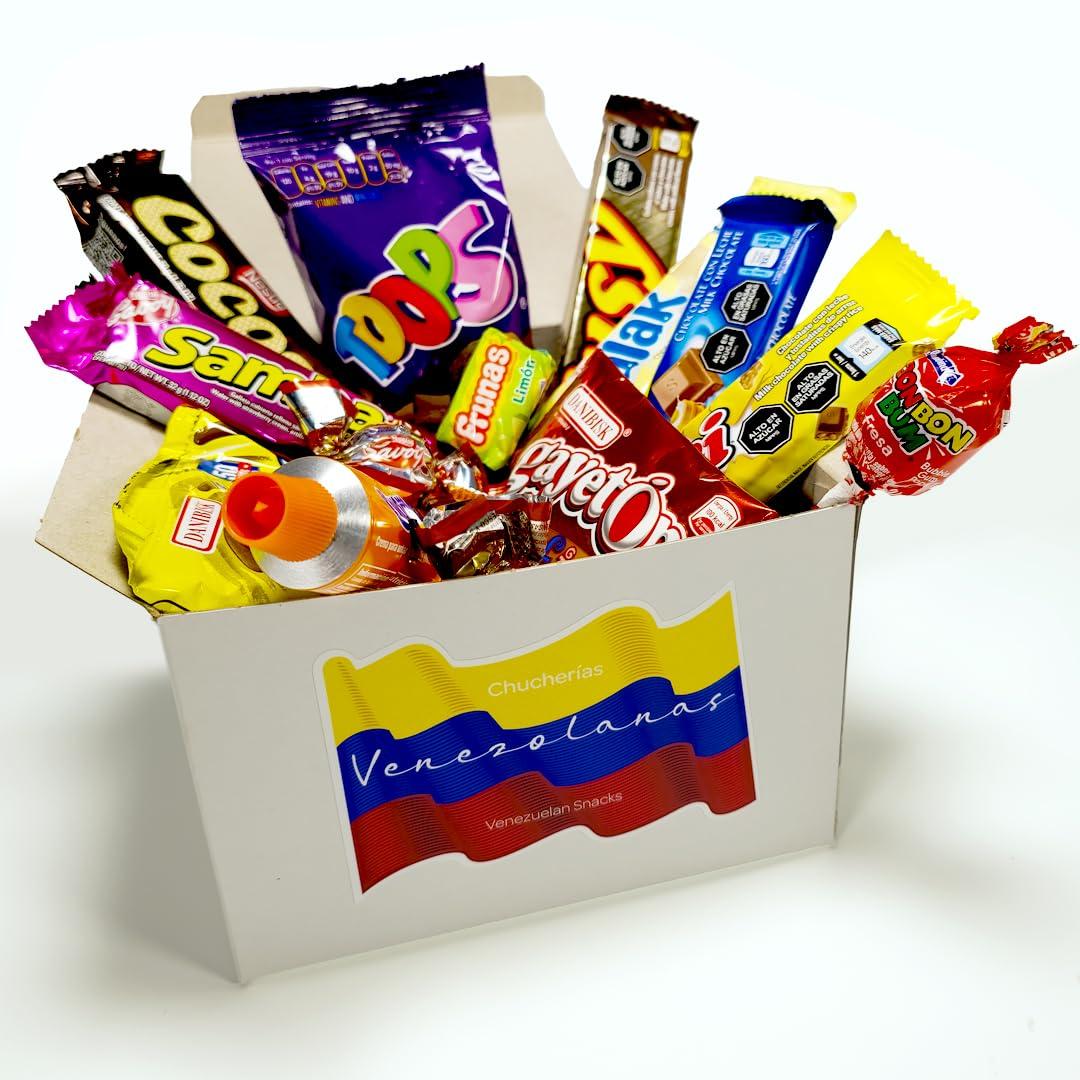 CALES Venezuela Snacks Gift Box, Venezuela Snacks, Chucherias Venezolanas, Candy Box, Cotillon, Regalo Venezolano
