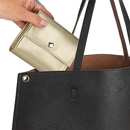 PL TREASURE HOME Weekly Pill Organizer Pill Box 7 Day | Medication Reminder 7 Times a Day | Includes Leather PU Pill Box for Purse | The Small Pill Box Can Hold Vitamins, Cod Liver Oil, Supplements and Medicines