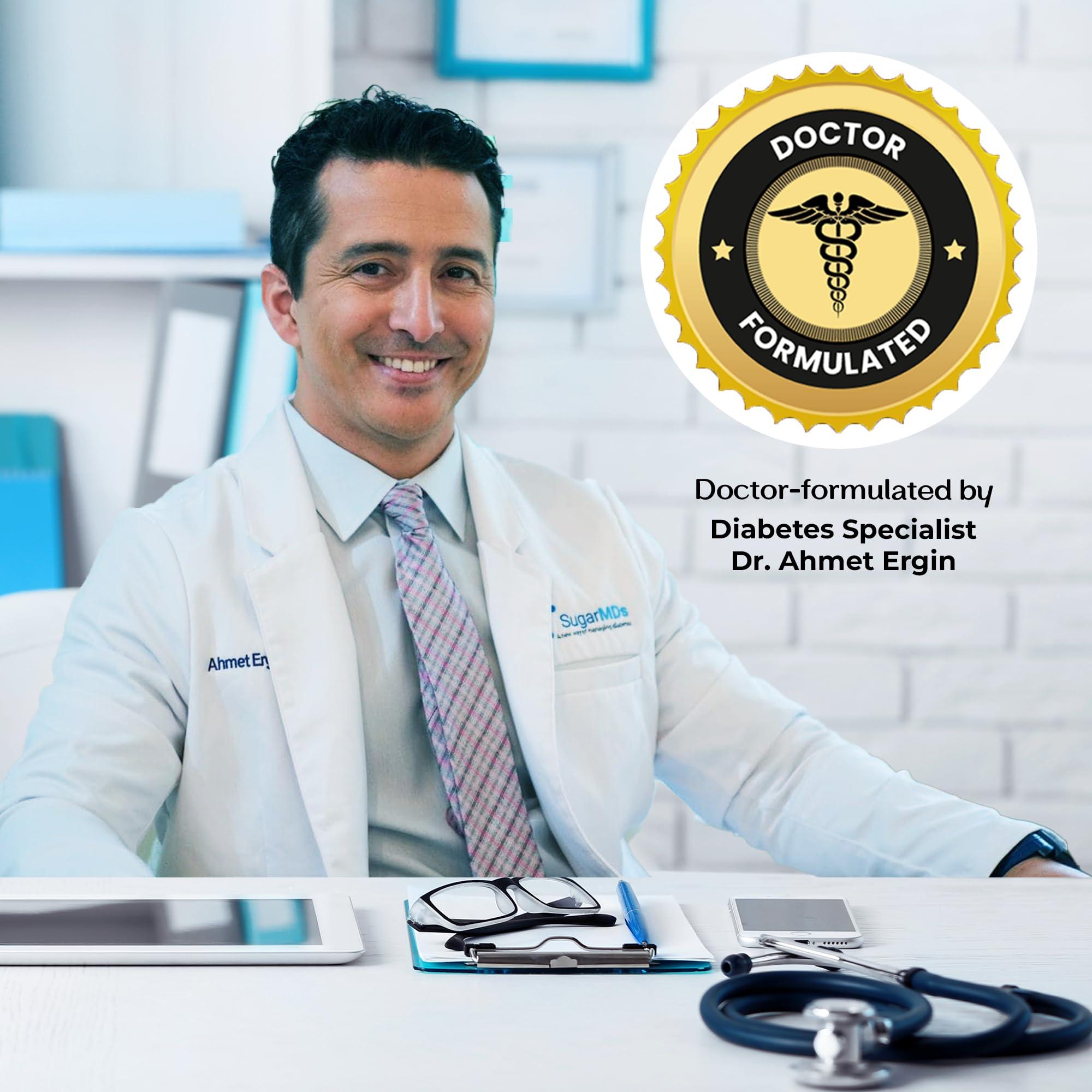 SugarMD SugarMD Super Berberine Supplement 250mg GlucoVantage Dihydroberberine with 4000mg Ceylon Cinnamon - 5X More Absorbable Than Regular Berberine 30 Capsules (30 Day Supply)