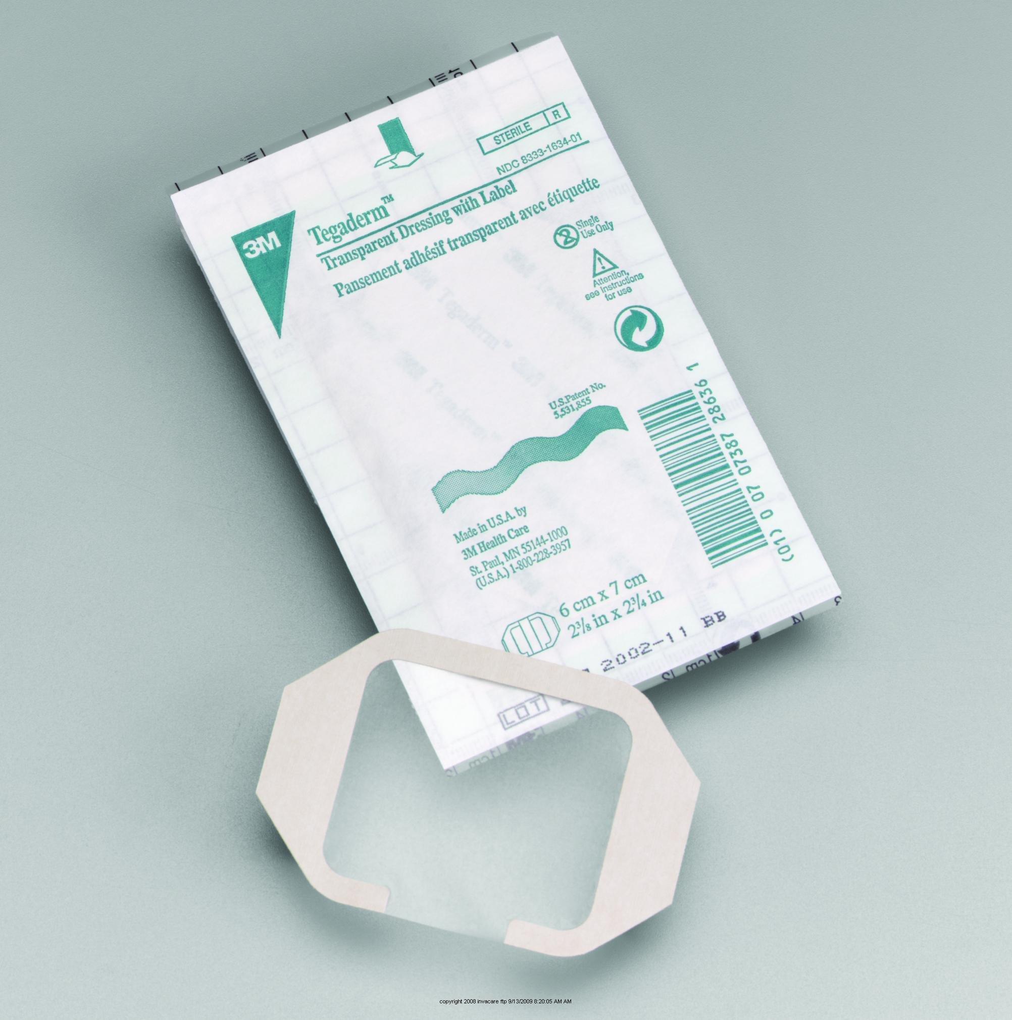 3M 3M Tegaderm Transparent Film Dressing, Tegaderm 2.375 X 2.75, (1 Box, 100 Each)