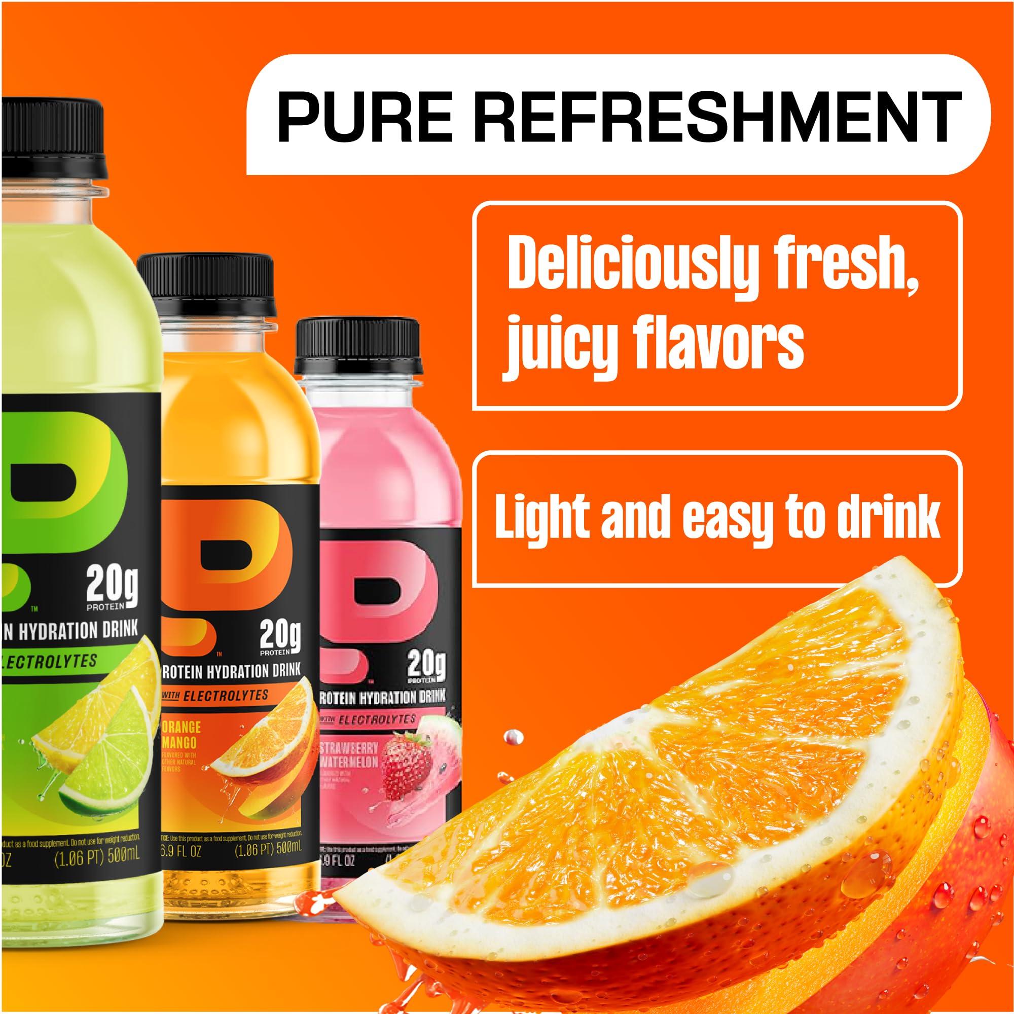 Protein2o Protein2o 20 g Whey Protein Infused Water Plus Electrolytes, Orange Mango, 16.9 Fl Oz, Pack of 12