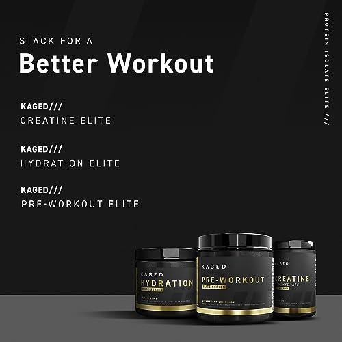 Kaged Kaged Protein Powder Elite: 100% Isolate Blend Whey, Casein, and Milk Protein Blend for Recovery and Muscle Building | Chocolate | 2lbs