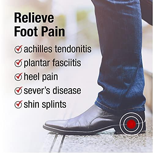 Heel Defender Achilles Tendonitis and Plantar Fasciitis Support Heel Cups - 0.4" Thick Sport Insoles for Men, Women and Children. Size Medium/Large (1 Pair)