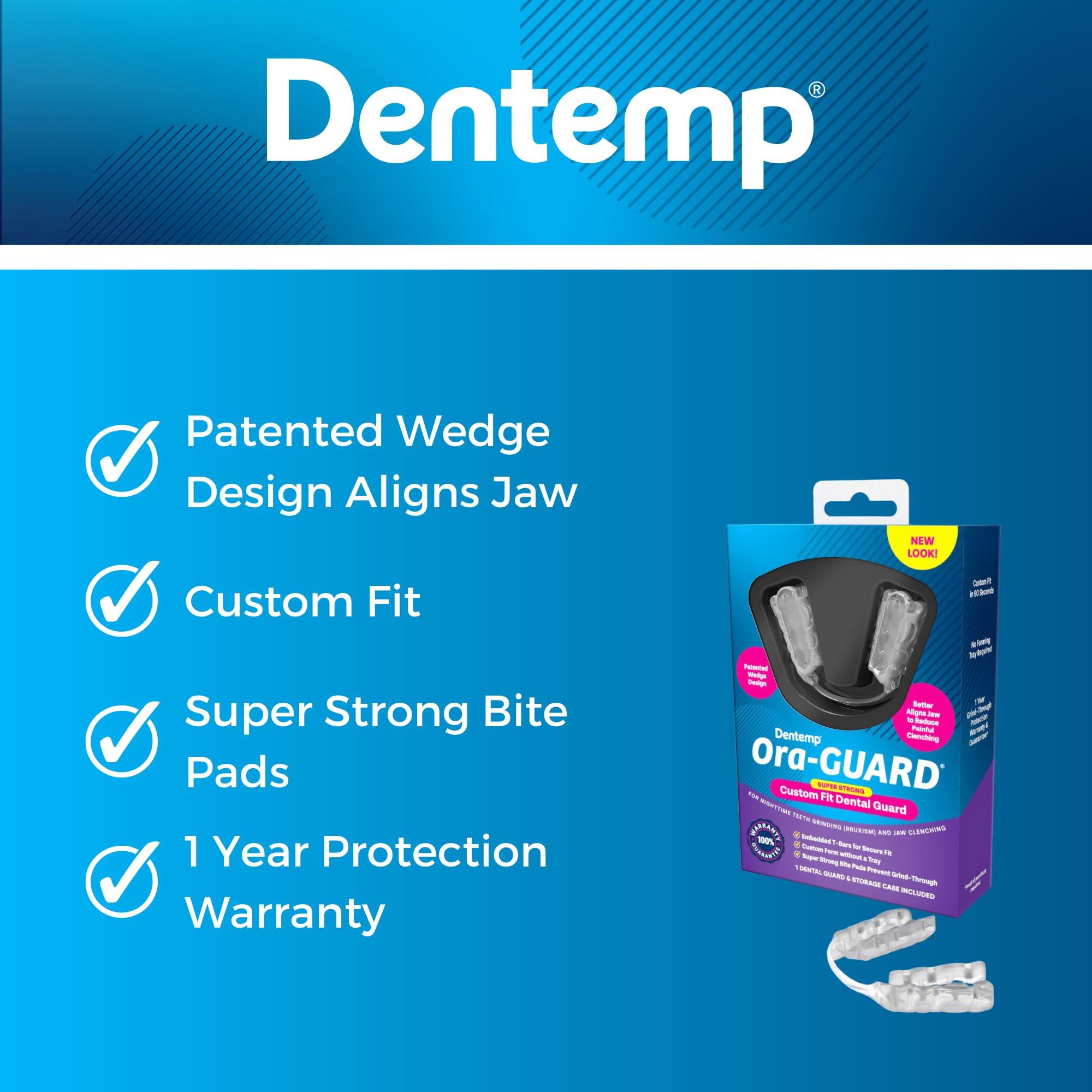 Dentemp Dentemp Ora-Guard Custom Fit Dental Guard - Bruxism Night Guard for Teeth Grinding - Mouth Guard for Clenching Teeth at Night - Comfortable Mouth Guard for Sleeping - Relieve Soreness in Jaw Muscles