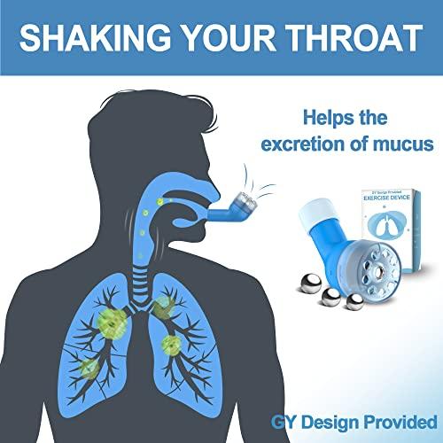 GY Deco Mucus Clearance Device with 16/18/19MM Stainless Steel Balls, Flutter Valve Clearing Device and Breathing Muscle Exercising Device for Strenthing, GY Design Provided