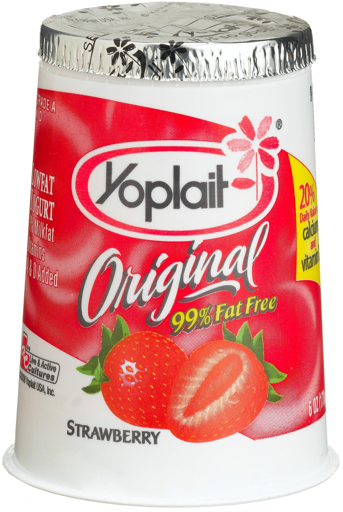 Yoplait Yoplait Yogurt Strawberry Original, 6-Ounce Cups (Pack of 12)