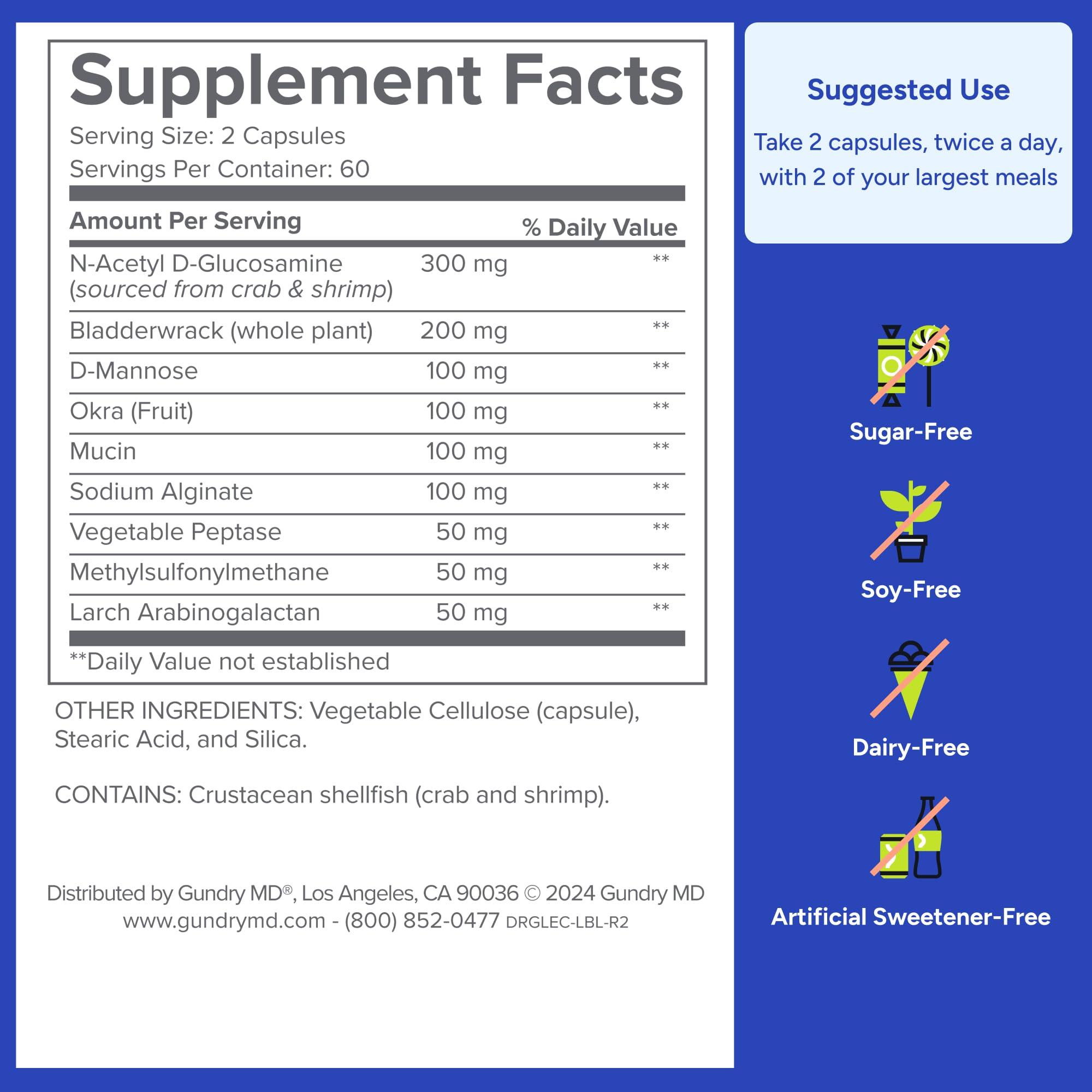 Gundry MD Gundry MD® Lectin Shield™ Intestinal Health Support and Digestive Strength Supplement, 120 Count