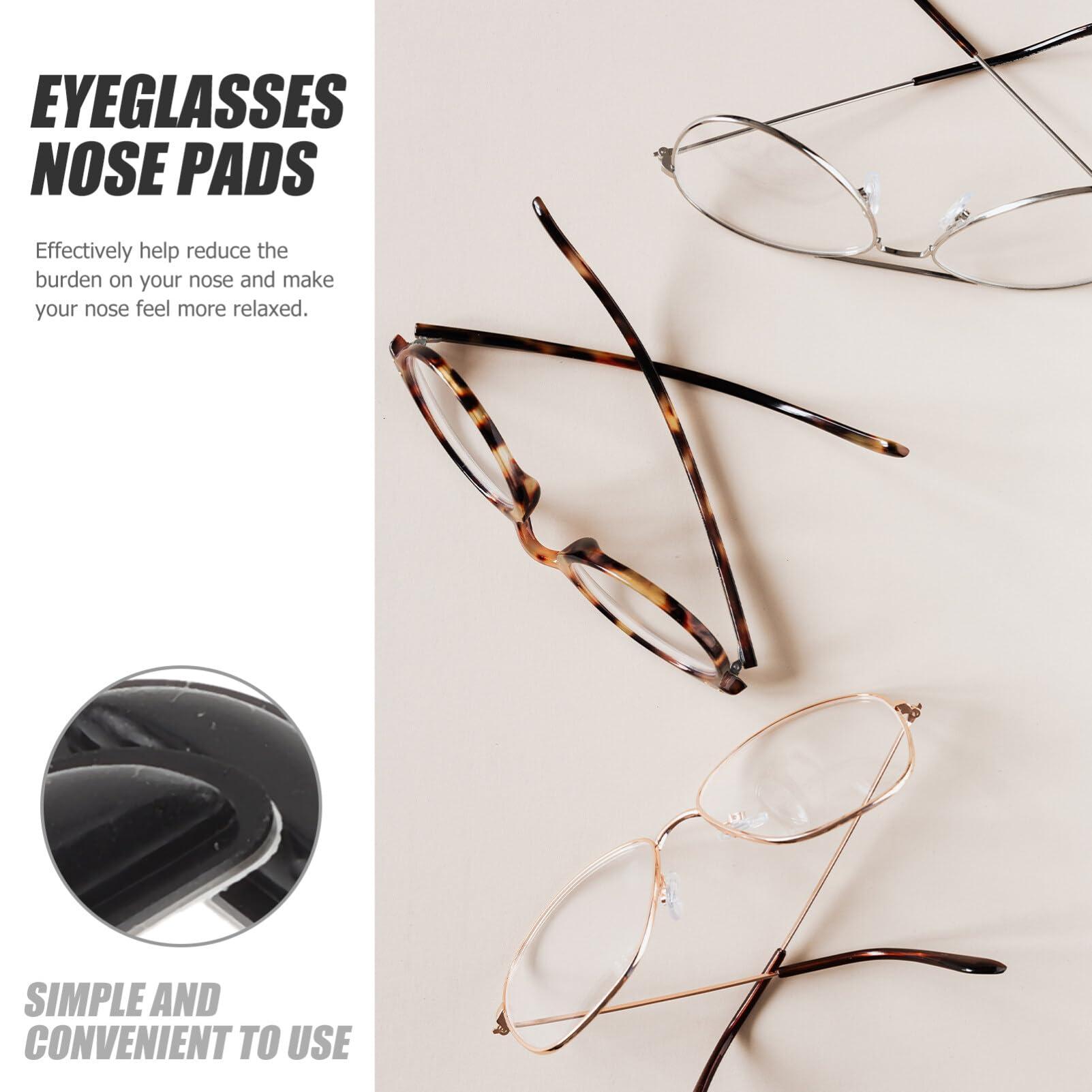 Healifty 5 Pairs Glasses Parts Glasses Bridge Pad Eyewear Nose Bridge Pads Nose Bridge Pads for Glasses Spectacle Nose Pads Nose Pads for Glasses Frames Glasses Silica Gel Half Moon