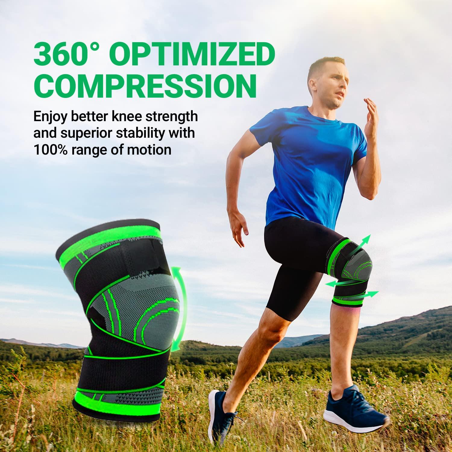 CARESOLE CARESOLE Circa Knee Sleeve - (x1) Medium Compression Knee Sleeves for Men and Women | Knee Compression Brace for Tired and Achy Knees | Comfortable, Lightweight Knee Sleeves Running and Sports