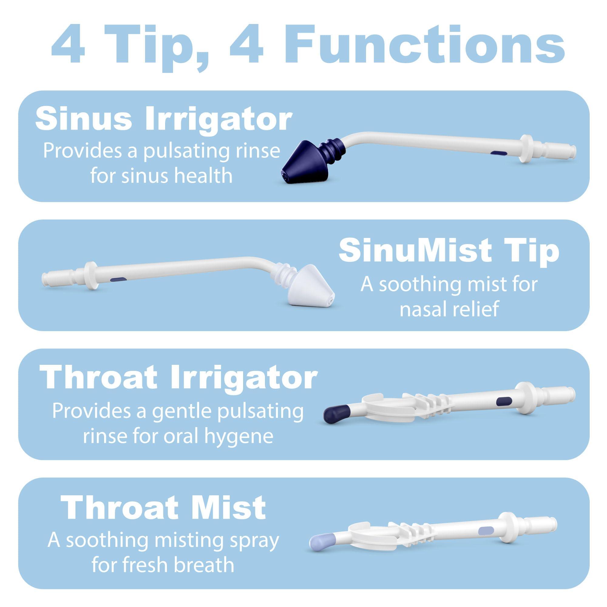 SINU PULSE ELITE SinuPulse Elite Replacement SinuMist Irrigator Tip - Replacement Parts for SinuPulse Elite Nasal Irrigation System, SinuPulse Nasal Irrigation System Attachment Heads for Nose & Sinus Care