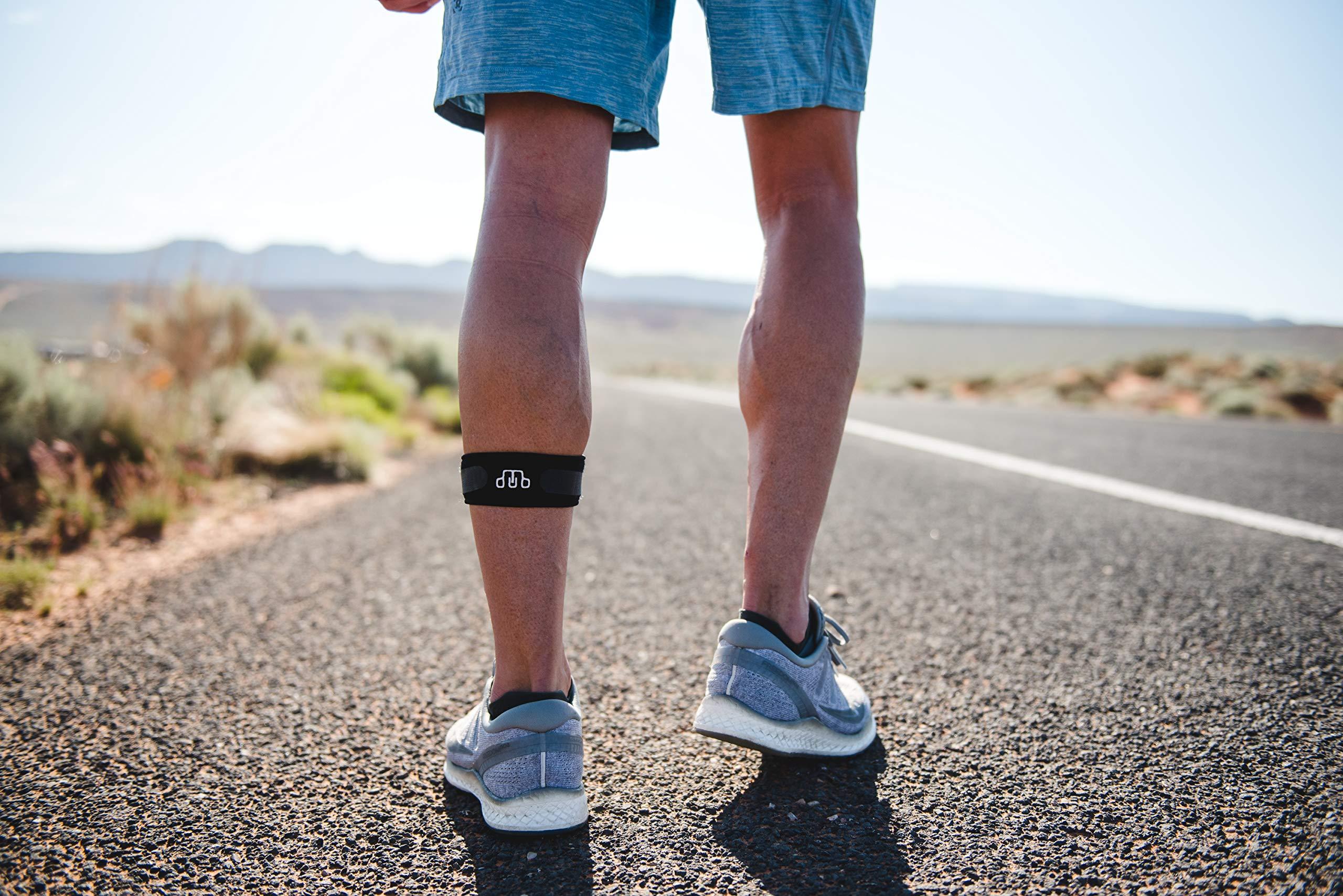 CROSSTRAP CROSSTRAP Shin Splint Support Strap | Adjustable Neoprene Shin Splint & Leg Compression Support Strap | for Strains, Injuries, Pain, Pulled Muscles, Torn Calf | for Men & Women | 1 Strap (Small)