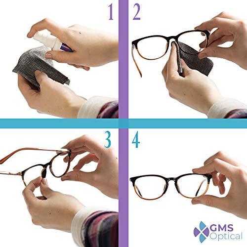 GMS Optical GMS Optical® Premium Silicone 3M Adhesive Half Moon Nose Pads 13mm x 6mm - Ideal for Smaller Frames (5 Pair) (Black)