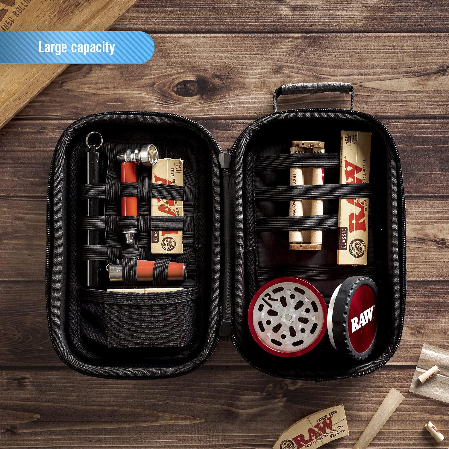 Epulse Epulse Smell Proof Box, Smell Proof Bag Case, Stash Containers, Small Lock Box, Vape Case, Pouch Travel, Smellproof Stash Bag for Accessories, Anti Smell Bags (8x6 in, Grey)