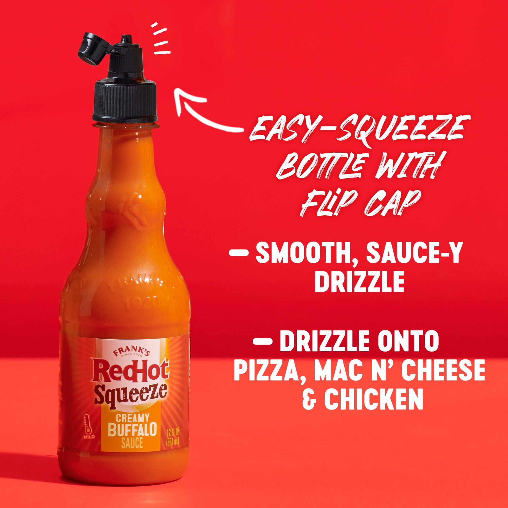 Frank\'s RedHot Frank\'s RedHot Squeeze Creamy Buffalo Sauce, 12 fl oz (Pack of 6)