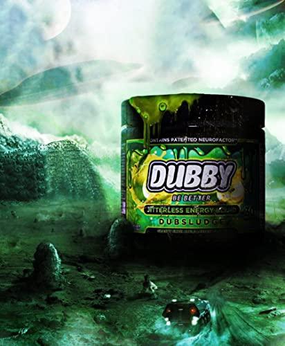 Dubby Dubby - Gamer Energy Drink Powder for Gaming - Sugar Free Energy Drinks, Nootropics Jitter-Free Natural Energy Powder, Green Apple and Secret Sauce Flavor, 30 Serving, 5.61 Ounces (DubSludge)