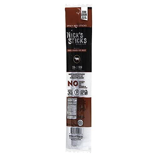 NICK\'S STICKS BY WENZEL\'S FARM Nick\'s Sticks | 100% Grass-Fed Beef, Free Range Turkey Stick, Variety Pack | Made in the USA | Gluten Free | 3 Original Beef, 3 Original Turkey, 3 Spicy Beef, 3 Spicy Turkey