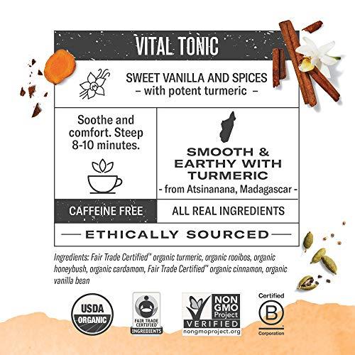 Numi Numi Organic Tea Tumeric Amber Sun, 12 ct