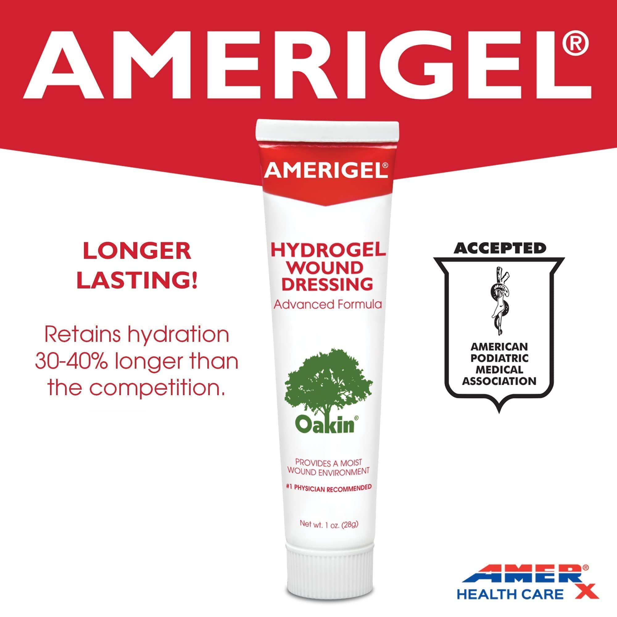 AMERIGEL AMERIGEL Total First Aid Bundle (1 oz. Hydrogel Wound Dressing, 7.1 oz. Saline Wound Wash, Bordered Gauze Dressing)