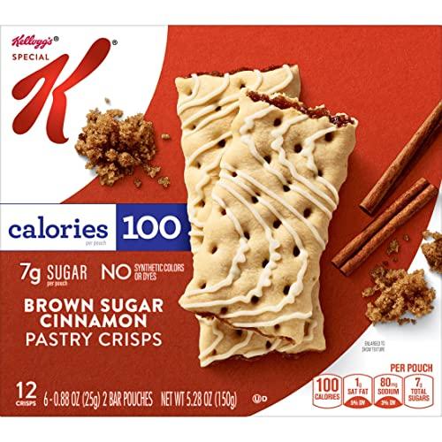 Special K Special K Pastry Crisps, 100 Calorie Snacks, Breakfast Bars, Brown Sugar Cinnamon, 5.28oz Box (12 Crisps)