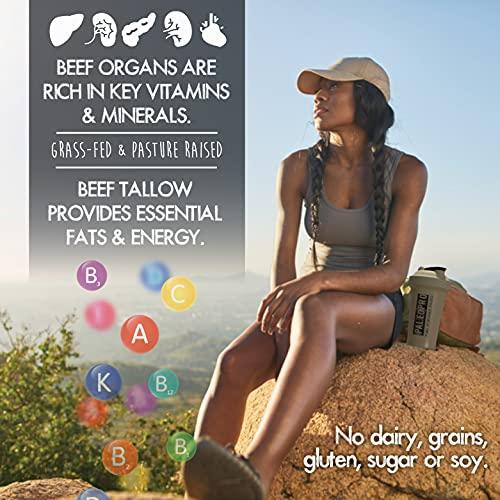 Paleo Pro PaleoPro Carnivore Complete (Ancient Cacao) Pastured & Cage-Free Protein, Grass-Fed Beef Tallow, Beef Organs | No Sugar, Soy, Grains or Net Carbs | Gluten Free. Paleo & Keto Macros (15 Servings)