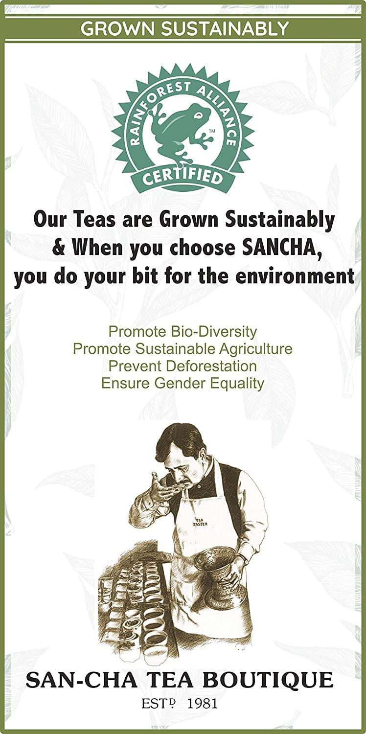 SAN-CHA Sancha Tea Boutique| India Chai Collection Box| Saffron Masala Chai, Cardamom Masala Chai, Ginger Masala Chai & Yoga Tea (125Cups)| Tea Assortment| Tea Variety Pack| Tea Sampler| Festival Gift Box