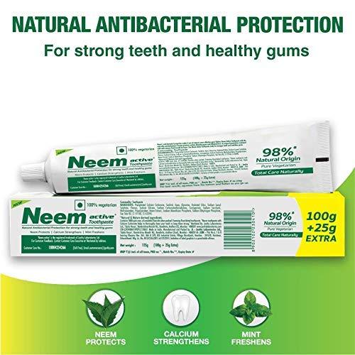 NEEM Neem Active Toothpaste, 100g + 25g Extra