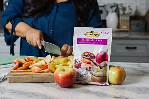 Mrs. Wages Mrs. Wages Spiced Apple Mix | Easy-To Use | Spiced Seasoning Mix | Simple Canning | Fresh Tasting Pie Filling | Variety of Uses | 5.0 oz packet (Value Pack of 12)