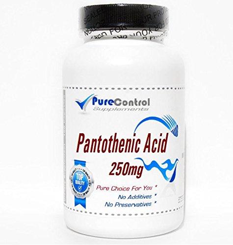 PureControl Supplements Pantothenic Acid 250mg // 100 Capsules // Pure // by PureControl Supplements