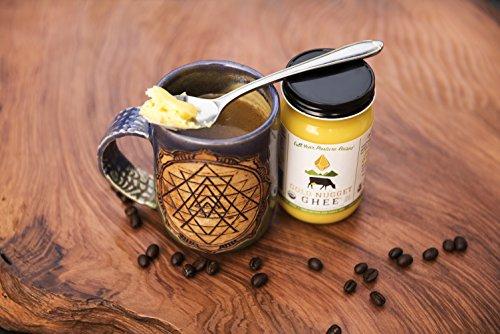 Gold Nugget Ghee TRADITIONAL GHEE BY GOLD NUGGET GHEE, USDA ORGANIC, FULL-YEAR/PASTURE-RAISED, GRASS-FED BUTTER 8oz
