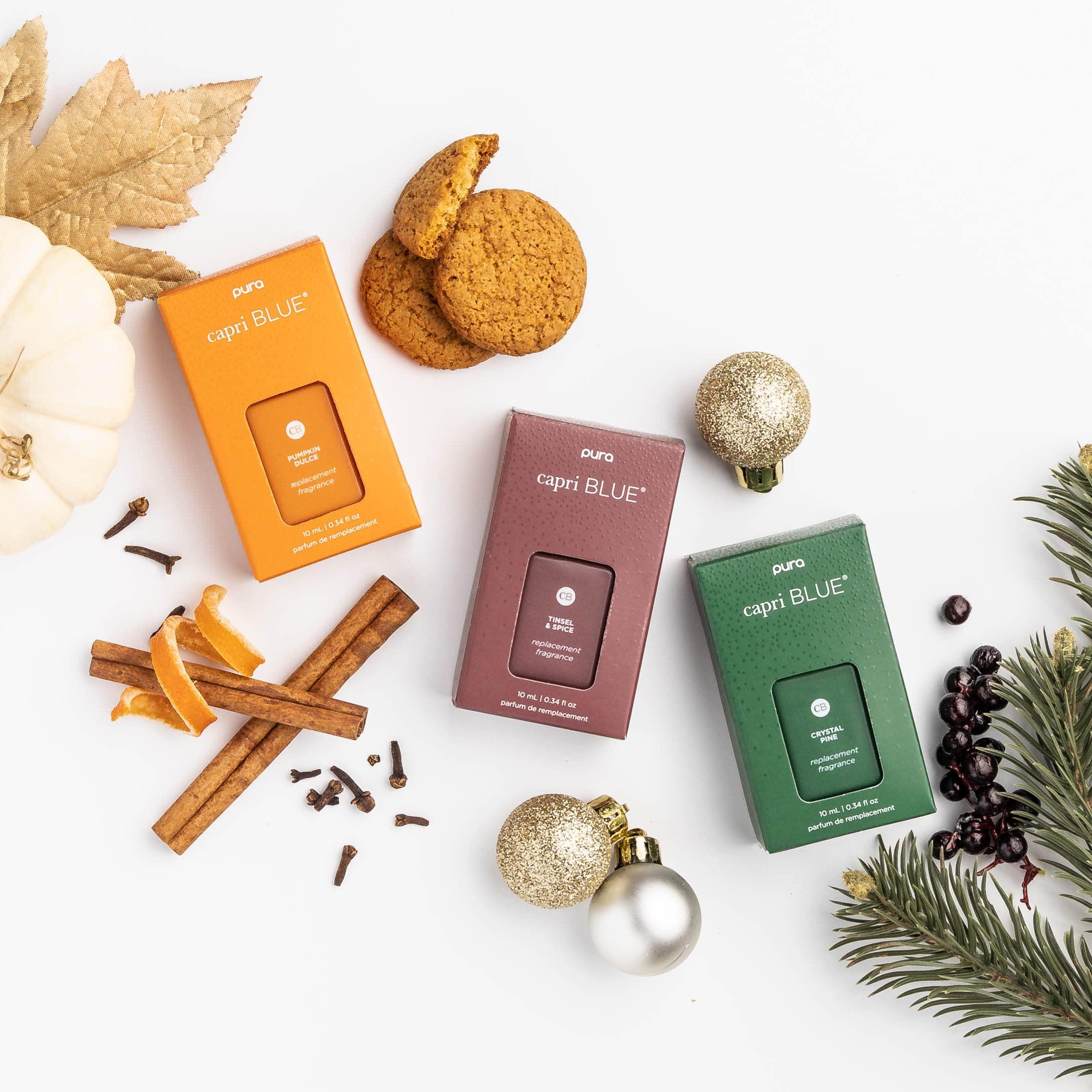 Capri Blue Capri Blue Pura Smart Home Plug-in Diffuser Refills  Includes 2 Capri Blue Pura Refills for Plug in Diffusers for Home - Long Lasting Luxury Scents - Pumpkin Dulce (Pack of 2)