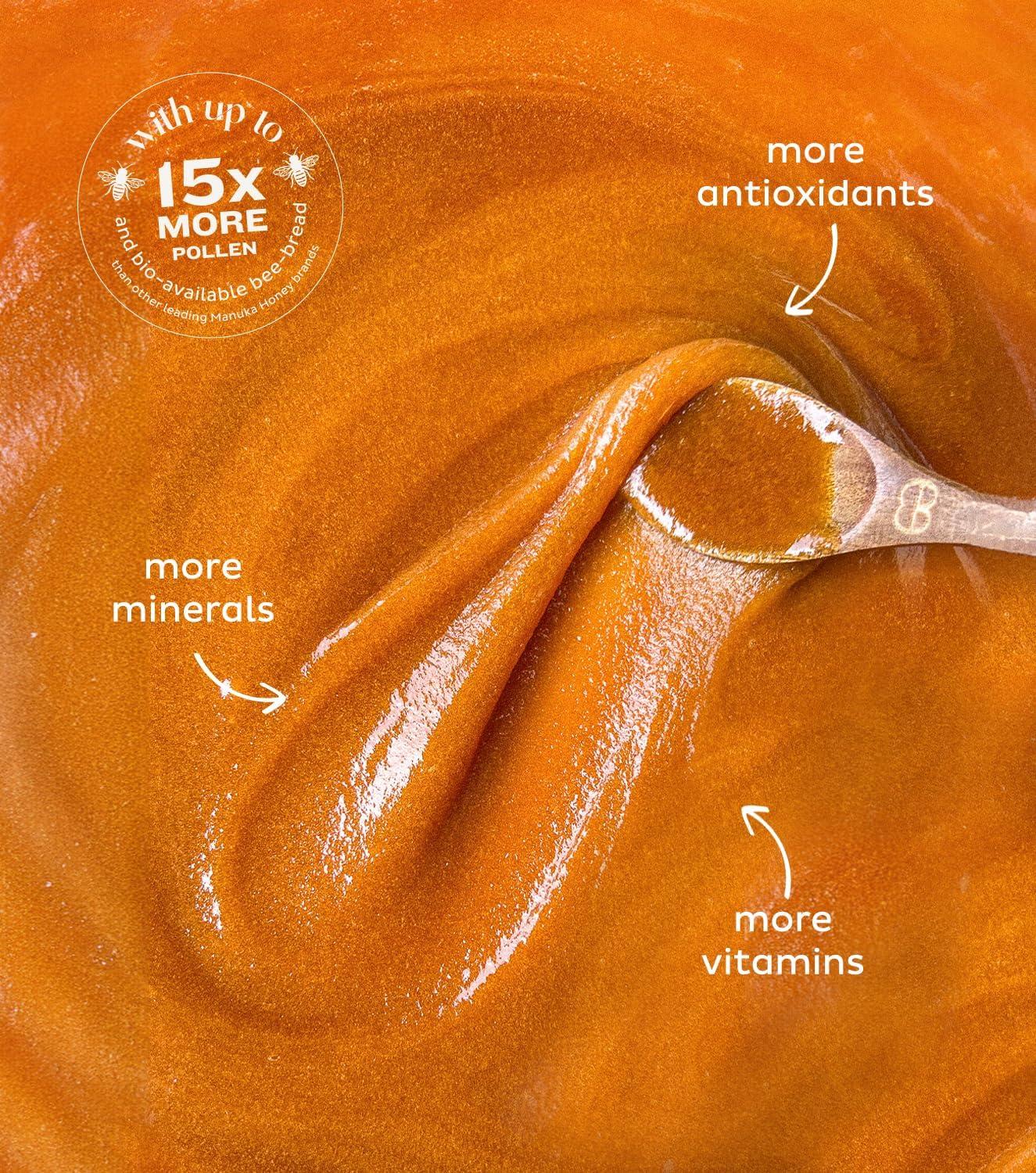 Steens Steens Manuka Honey - MGO 830+ - Pure & Raw 100% Certified UMF 20+ Manuka Honey - Bottled and Sealed in New Zealand - 4 x 7.9 oz