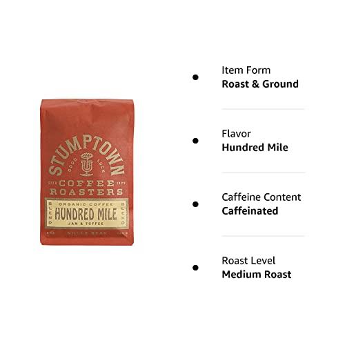 Stumptown Coffee Roasters Stumptown Coffee Roasters, Medium Roast Organic Whole Bean Coffee Gifts - Hundred Mile 12 Ounce Bag with Flavor Notes of Jam and Toffee