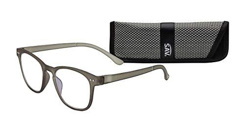 SAV Eyewear Select-A-Vision Flex 3 Flex Readers, E5045-125-064, Smoke