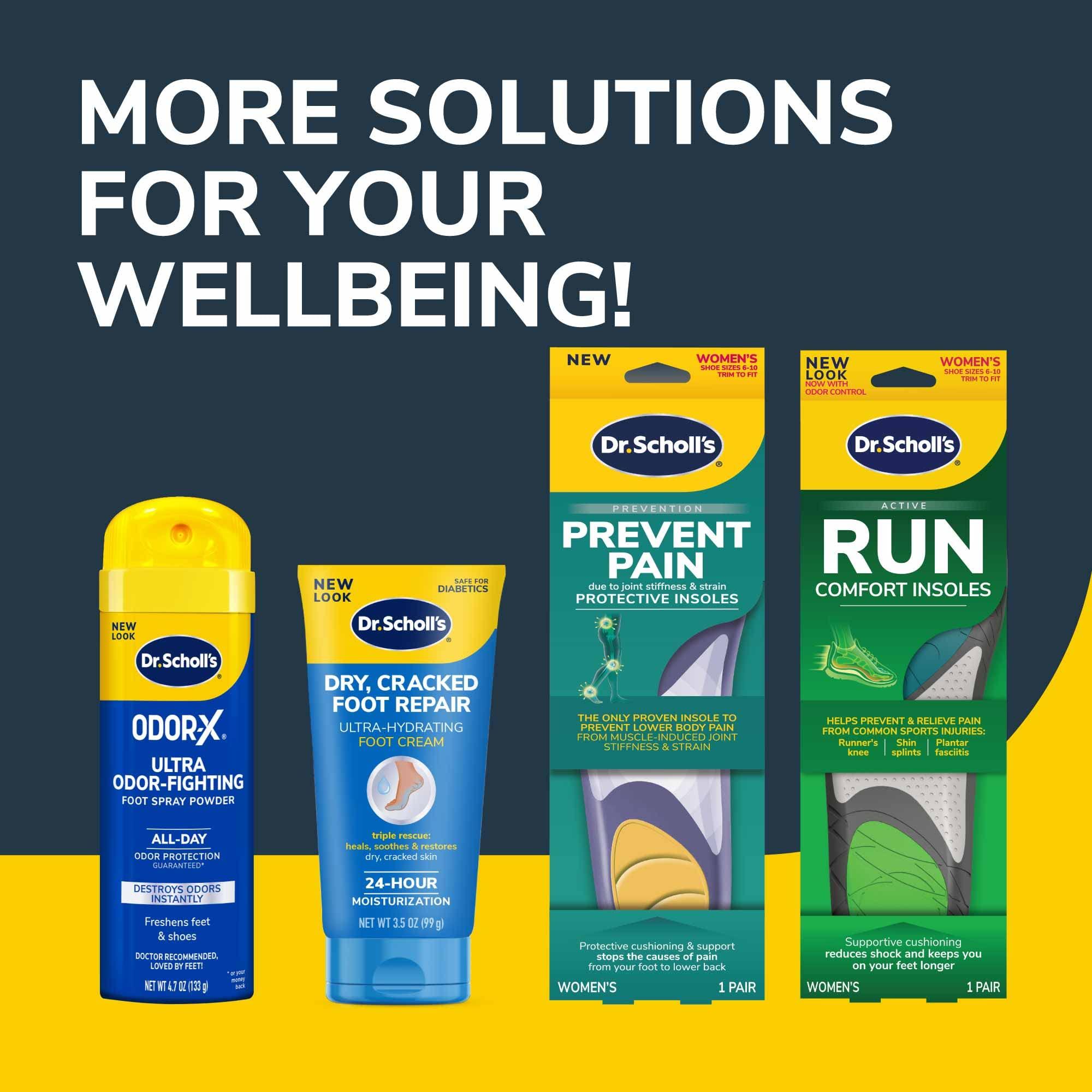 Dr. Scholl\'s Dr. Scholl\'s Heel & Arch All-Day Pain Relief Orthotic Insoles, Length Shoe Inserts, Women Size 6-10, 1 Pair