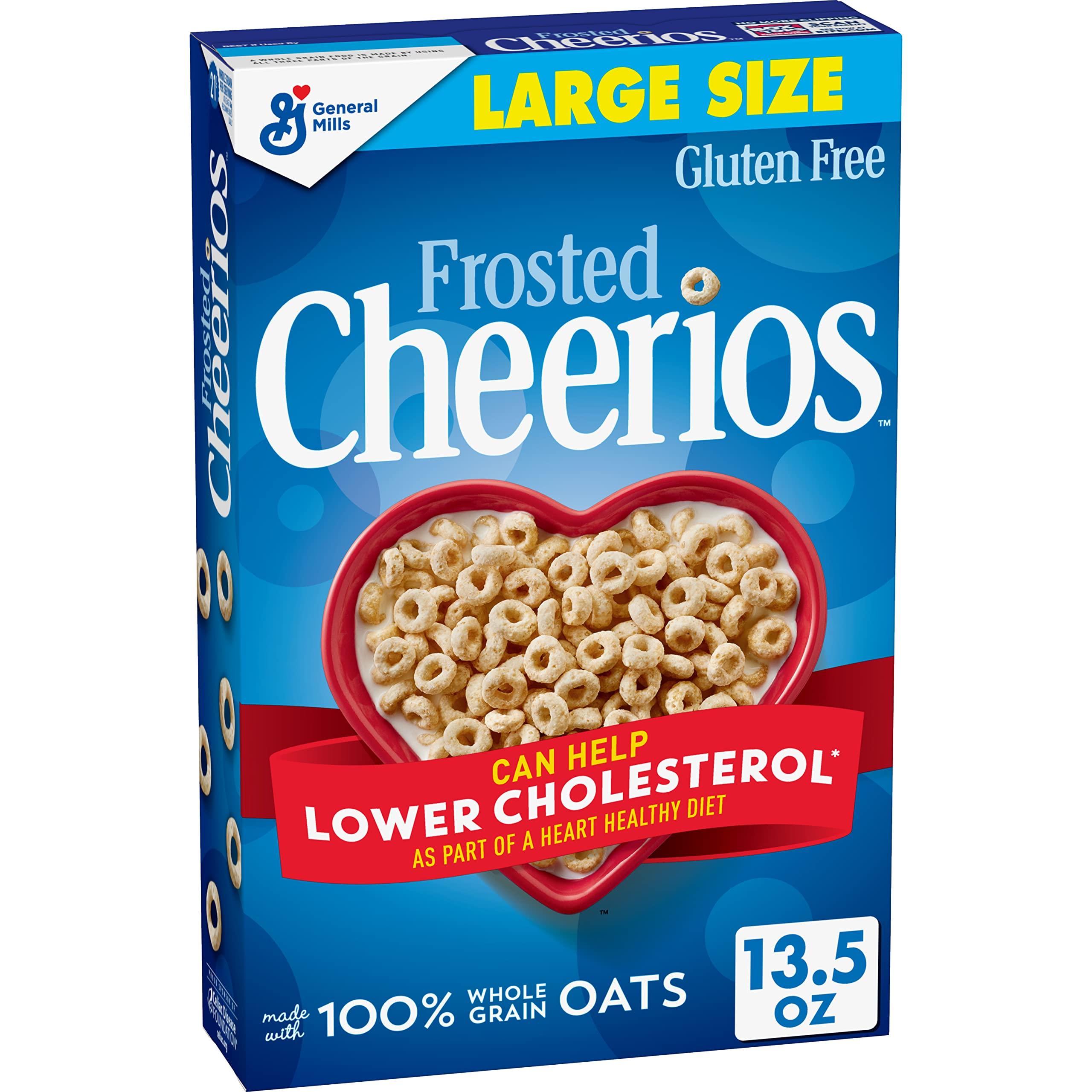 Cheerios Frosted Cheerios, Heart Healthy Cereal, Large Size, 13.5 OZ