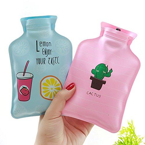 zxb-shop Safe Water-Filled Hot Water Bottle Hot Water Bottle,Cartoon Hand Po Warm Water Bottle Cute Mini Hot Water Bottles Small Portable Hand Warmer Water Injection Storage Bag Tools Classic Hot Water Bottle