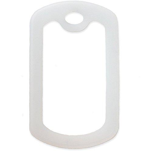 Goods For Giving Custom 2 Pack - Asthma Medical Alert ID Necklaces with Green Custom Tags, Clear Silencers, and 30'' USA Chains