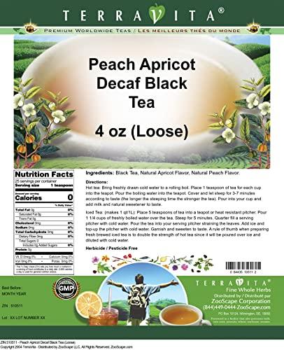 TerraVita Peach Apricot Decaf Black Tea (Loose) (4 oz, ZIN: 510511)