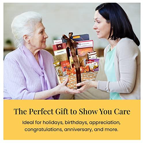 Broadway Basketeers Broadway Basketeers Condolences Gourmet Gift Basket, Kosher Sympathy Food Gift Baskets for Delivery, Perfect Care Package Box or Assorted Snack Gifts for Bereavement, Loss, Funeral, or Shiva