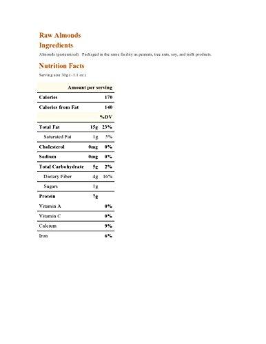 Treasured Harvest Raw, Natural Almonds - 5 lb.