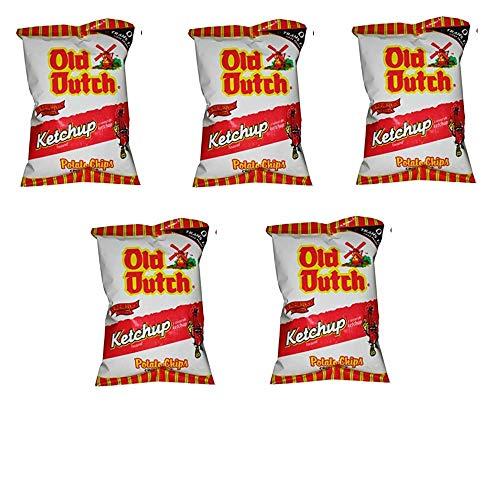 Old Dutch Potato Chips 5 Bags of Old Dutch Ketchup Chips (5 x 40G) Bundle {Imported from Canada}