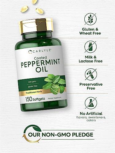 Carlyle Carlyle Peppermint Oil Capsules | 150 Softgels | with Rosemary and Thyme
