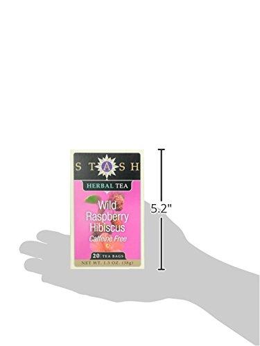 Stash Stash Wild Raspberry Herbal Tea, Caffeine Free, 20 ct