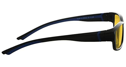 BLUELESS BLUELESS Blue Light Blocking Reading Glasses Men Women 5-Pack Computer Readers Amber Tinted +1.25