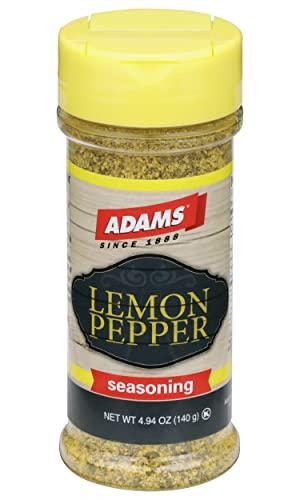 Adams Extract Adams Lemon Pepper Seasoning, 4.94 Ounce Bottle (Pack of 6)