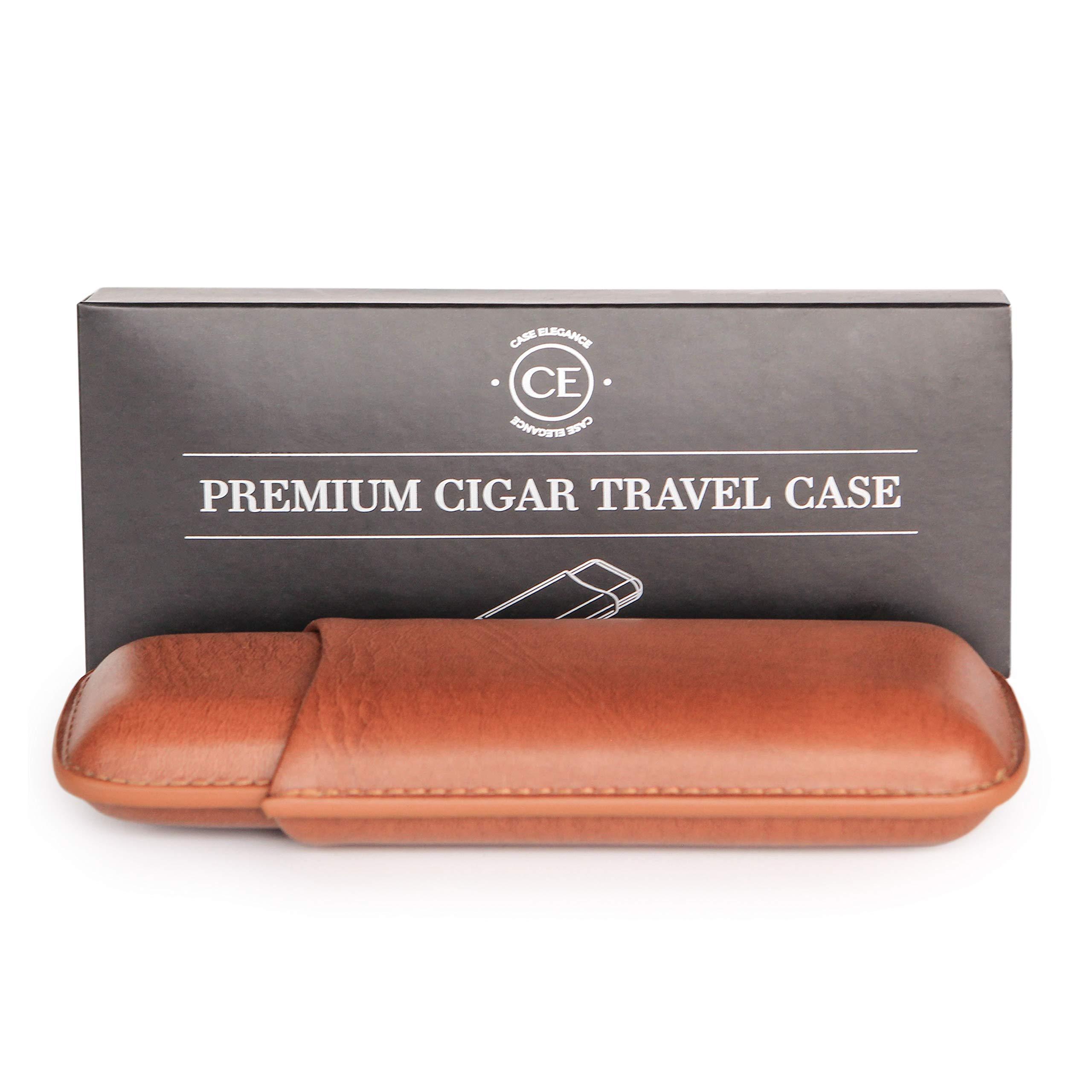 CASE ELEGANCE CASE ELEGANCE - Renzo Glass Top Humidor, Lighter, Cutter, and Travel Case Bundle