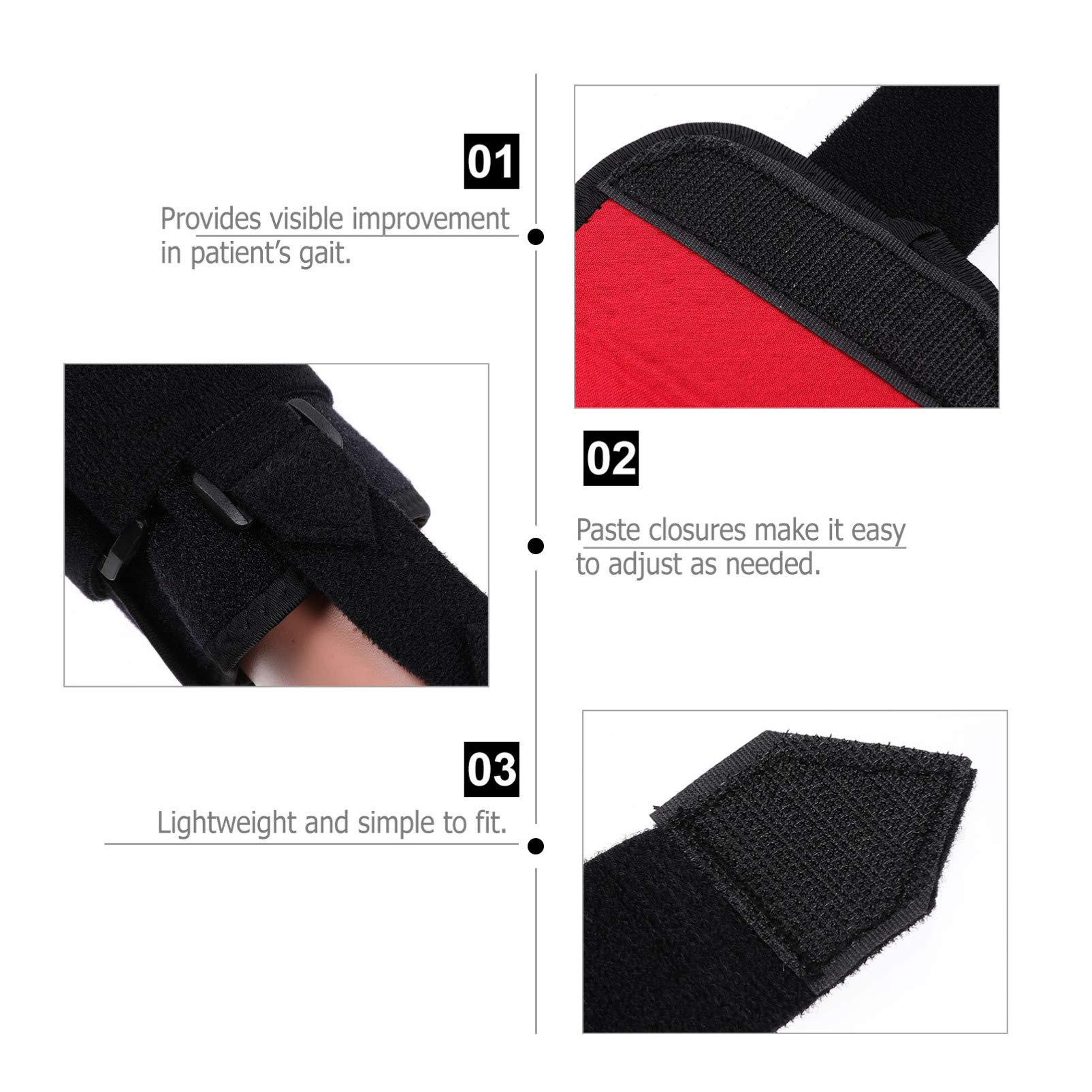 Healifty Healifty Foot Drop Corrector Ankle Support Brace Foot Splint Night Splint Tool Stand Ankle Support Wrap Sprained Ankle Foot Foot Orthotic Tool Football Bracket Protector