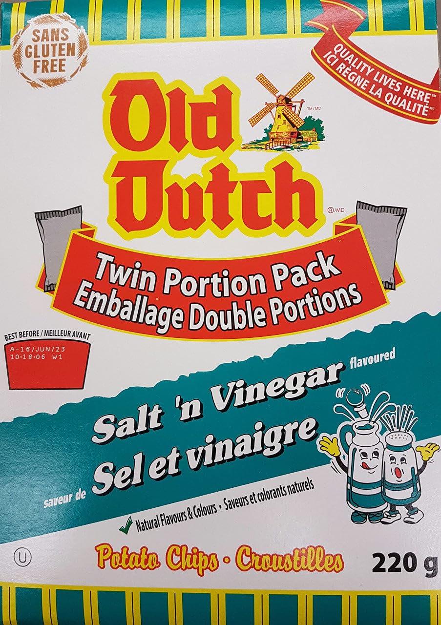 Old Dutch Foods Old Dutch Salt & Vinegar Potato Chips 220g/7.8 oz